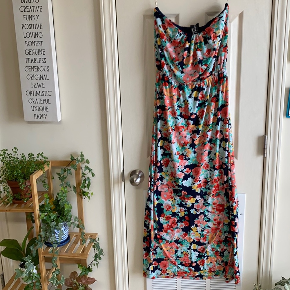 Trixxi flower print maxi dress